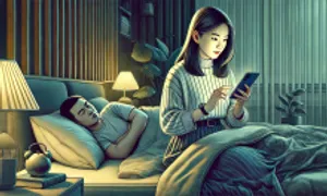 Chồng nhắn tin với nữ đồng nghiệp từ 5h sáng tới 12h đêm