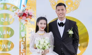 Vợ thủ môn Đình Triệu: 'Cưới vì ngưỡng mộ nghị lực của chồng'