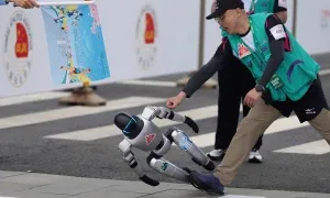 Cuộc thi chạy 'không hoàn hảo' của robot hình người