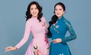 Quỳnh Hoa, Hương Thủy tái ngộ khi làm mẫu áo dài Quỳnh Hoa, Hương Thủy tái ngộ khi làm mẫu áo dài