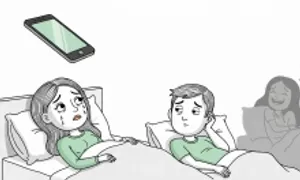 Tin nhắn gửi đến điện thoại chồng nửa đêm khiến tôi đau lòng